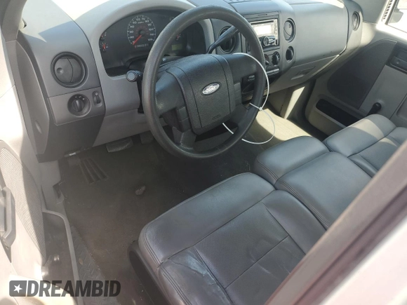 2005 Ford F-150 XL with VIN 1FTRF12225NC03167, listed as a Copart auction lot 61046445 with 153,050 mi miles and Salvage title. Bid and sale history available at DreamBid. Image 8.