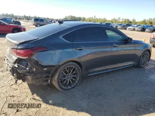 2018 Genesis G80 Sport with VIN KMHGN4JB5JU219162, listed as a Copart auction lot 79851474 with 58,056 mi miles and Salvage Title. Bid and sale history available at DreamBid. Image 3.