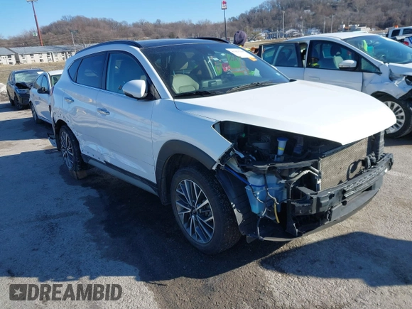 2019 Hyundai Tucson Ultimate with VIN KM8J3CAL2KU903389, listed as a IAAI auction lot 41421264 with 73,326 mi miles. Bid and sale history available at carsss.com. Image 1.