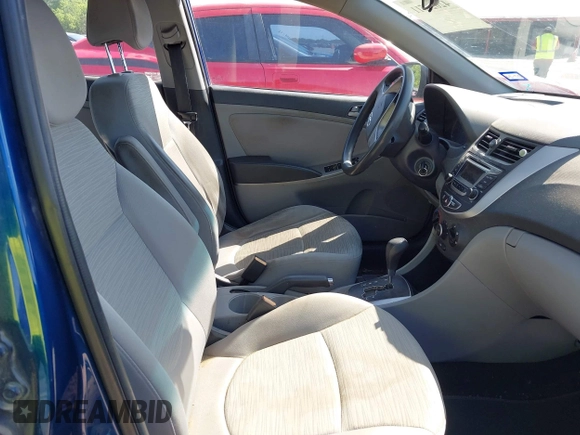 2016 Hyundai Accent SE with VIN KMHCT4AE0GU031186, listed as a IAAI auction lot 42027511 with 128,583 mi miles. Bid and sale history available at carsss.com. Image 5.