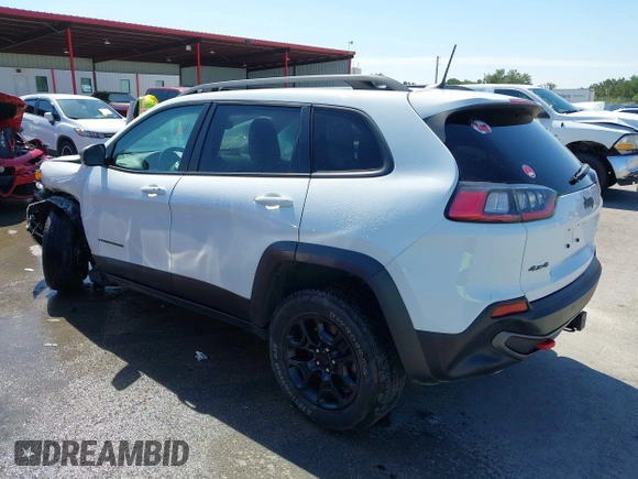 2021 Jeep Cherokee Trailhawk with VIN 1C4PJMBX1MD145169, listed as a IAAI auction lot 42340464 with 50,925 mi miles and . Bid and sale history available at DreamBid. Image 3.