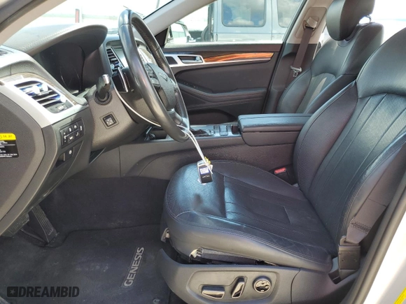 2017 Genesis G80 3.8L with VIN KMHGN4JE9HU177552, listed as a Copart auction lot 68233884 with 72,861 mi miles and Salvage Title. Bid and sale history available at carsss.com. Image 7.