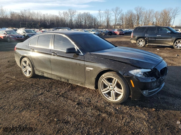 2012 BMW 5 Series 528i xDrive with VIN WBAXH5C50CDW03925, listed as a Copart auction lot 47547475 with 0 mi miles and Salvage Title. Bid and sale history available at carsss.com. Image 4.