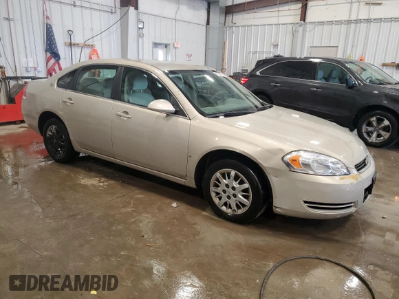 2008 Chevrolet Impala with VIN 2G1WS583X81346274, listed as a Copart auction lot 47580765 with 167,977 mi miles and Clean Title. Bid and sale history available at DreamBid. Image 4.