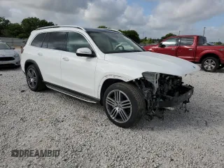 2021 Mercedes-Benz GLS 450 with VIN 4JGFF5KE1MA390679, listed as a Copart auction lot 61058304 with 29,914 mi miles and Salvage Title. Bid and sale history available at DreamBid. Image 4.