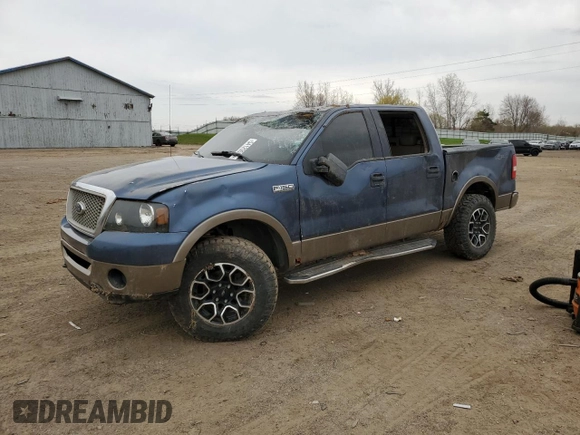 2005 Ford F-150 XLT with VIN 1FTPW145X5KB81905, listed as a Copart auction lot 54129525 with 190,622 mi miles and Non repairable. Bid and sale history available at DreamBid. Image 1.