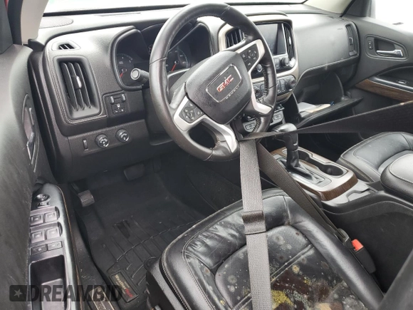 2017 GMC Canyon 4WD Denali with VIN 1GTP6EE14H1179984, listed as a Copart auction lot 74283144 with 0 mi miles and Salvage Title. Bid and sale history available at carsss.com. Image 8.