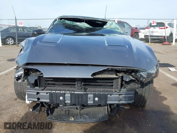 2022 Ford Mustang GT with VIN 1FA6P8CF2N5131421, listed as a IAAI auction lot 42047492 with 21,376 mi miles and . Bid and sale history available at DreamBid. Image 13.