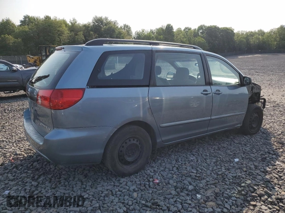 2006 Toyota Sienna CE z VIN 5TDZA23C06S404735, wystawiony jako Copart lot #59205165 z przebiegiem 185 309 mil mil oraz Szkoda całkowita • Salvage title. Historia ofert i sprzedaży dostępna na DreamBid. Obrazek 3.