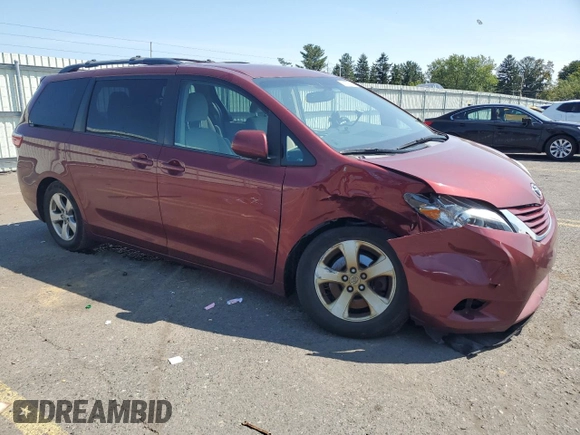 2017 Toyota Sienna LE Auto Access Seat with VIN 5TDKZ3DC7HS791480, listed as a Copart auction lot 68113304 with 130,258 mi miles and Salvage Title. Bid and sale history available at carsss.com. Image 4.