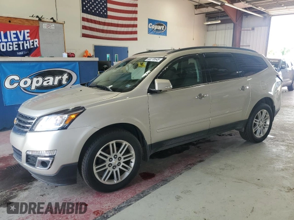2015 Chevrolet Traverse LT with VIN 1GNKVGKD4FJ155664, listed as a Copart auction lot 60278545 with 112,115 mi miles and Salvage title. Bid and sale history available at DreamBid. Image 1.
