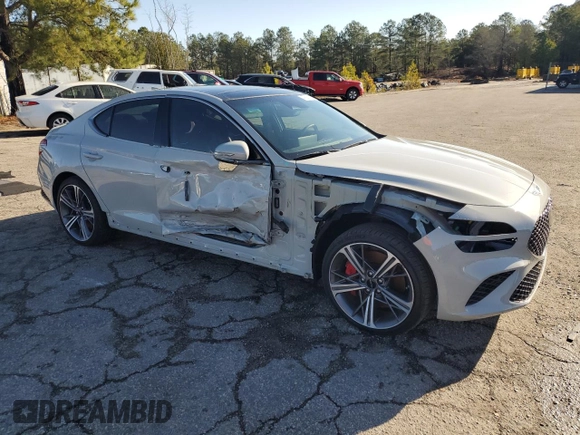2024 Genesis G70 2.5T with VIN KMTG34SC5RU136362, listed as a Copart auction lot 47885795 with 17,283 mi miles and Salvage title. Bid and sale history available at DreamBid. Image 4.