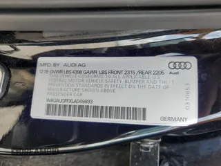 2020 Audi A3 Premium z VIN WAUAUGFFXLA049893, wystawiony jako Copart lot #55484315 z przebiegiem 90 855 mil mil oraz Szkoda całkowita • Salvage title. Historia ofert i sprzedaży dostępna na DreamBid. Obrazek 13.