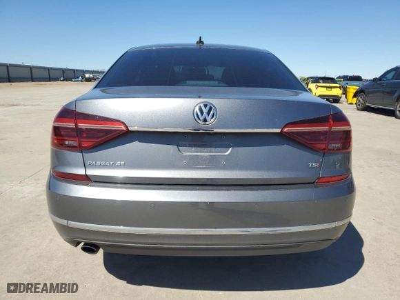 2017 Volkswagen Passat 1.8T SE w/Technology with VIN 1VWGT7A33HC058246, listed as a Copart auction lot 47828035 with 144,344 mi miles and Salvage Title. Bid and sale history available at carsss.com. Image 6.