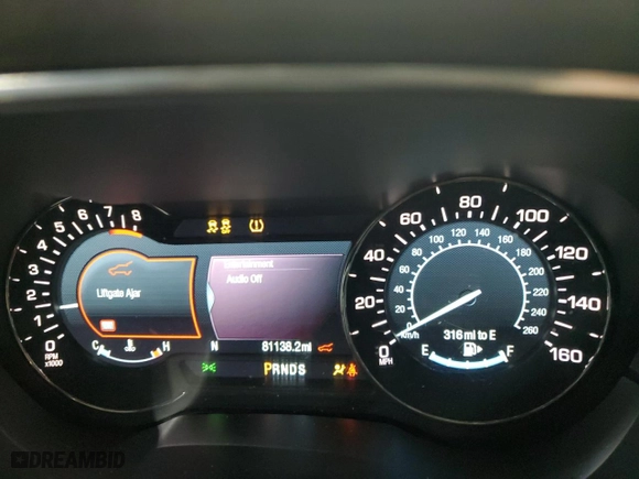 2017 Lincoln MKC Reserve with VIN 5LMCJ3D91HUL34118, listed as a Copart auction lot 42304775 with 81,138 mi miles and Salvage Title. Bid and sale history available at carsss.com. Image 9.