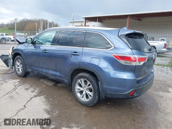 2015 Toyota Highlander XLE z VIN 5TDJKRFH5FS080160, wystawiony jako IAAI lot #42037799 z przebiegiem 135 694 mil mil oraz . Historia ofert i sprzedaży dostępna na DreamBid. Obrazek 3.