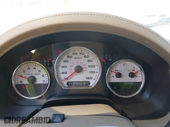 2008 Ford F-150 XLT with VIN 1FTPW12V58FB69399, listed as a IAAI auction lot 41994088 with 198,620 mi miles and . Bid and sale history available at DreamBid. Image 7.