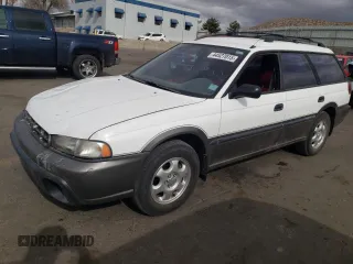1996 Subaru Legacy Outback with VIN 4S3BG685XT7374182, listed as a Copart auction lot 44527015 with 108,116 mi miles and Salvage title. Bid and sale history available at DreamBid. Image 1.