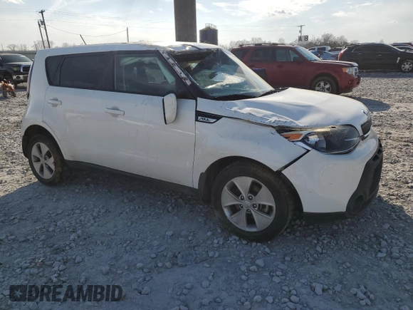 2015 Kia Soul with VIN KNDJN2A21F7187248, listed as a Copart auction lot 46808155 with 127,167 mi miles and Salvage Title. Bid and sale history available at carsss.com. Image 4.