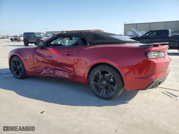 2023 Chevrolet Camaro 2LT with VIN 1G1FD3DS2P0137536, listed as a Copart auction lot 74040374 with 6,603 mi miles and Salvage Title. Bid and sale history available at carsss.com. Image 2.