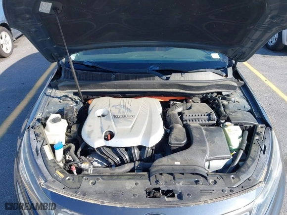 2014 Kia Optima Hybrid EX with VIN KNAGN4AD1E5076715, listed as a IAAI auction lot 42026424 with 123,970 mi miles. Bid and sale history available at carsss.com. Image 10.