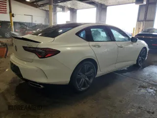 2022 Acura TLX w/A-Spec Package with VIN 19UUB5F59NA002022, listed as a Copart auction lot 59362675 with 43,724 mi miles and Salvage title. Bid and sale history available at DreamBid. Image 3.