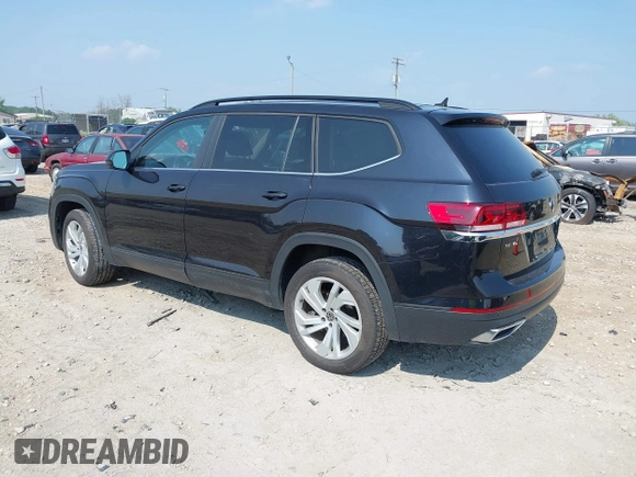 2021 Volkswagen Atlas SE with VIN 1V2HR2CA2MC580752, listed as a IAAI auction lot 42701057 with 69,811 mi miles and . Bid and sale history available at DreamBid. Image 3.