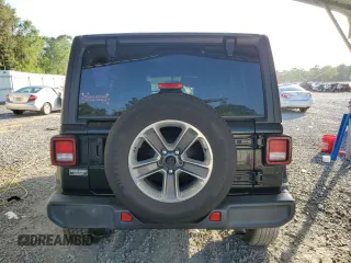 2021 Jeep Wrangler Unlimited Sahara with VIN 1C4HJXEN3MW539731, listed as a Copart auction lot 55119785 with 84,054 mi miles and Salvage title. Bid and sale history available at DreamBid. Image 6.