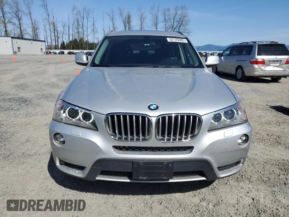 2011 BMW X3 35i with VIN 5UXWX7C58BL733760, listed as a Copart auction lot 52126905 with 139,084 mi miles and Clean Title. Bid and sale history available at DreamBid. Image 5.