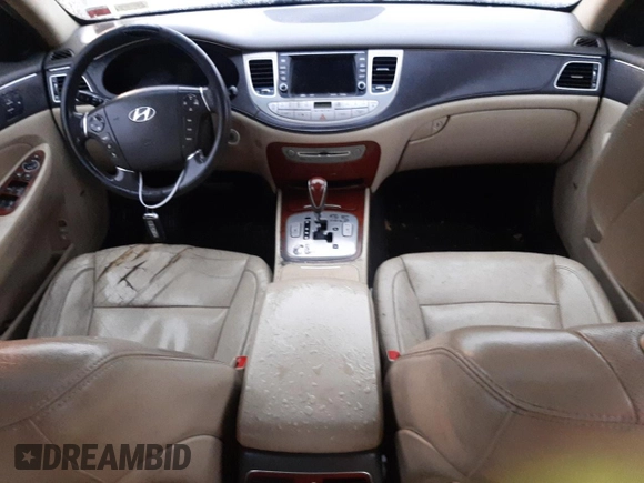 2012 Hyundai Genesis 3.8L with VIN KMHGC4DD0CU151231, listed as a Copart auction lot 80596053 with 104,595 mi miles and Salvage Title. Bid and sale history available at carsss.com. Image 8.