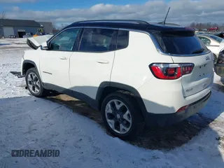 2020 Jeep Compass Limited with VIN 3C4NJDCB6LT146319, listed as a IAAI auction lot 41307313 with 88,894 mi miles. Bid and sale history available at carsss.com. Image 3.