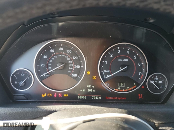 2016 BMW 4 Series 435i with VIN WBA4B1C53GG241946, listed as a Copart auction lot 46934645 with 99,916 mi miles and Clean Title. Bid and sale history available at carsss.com. Image 9.