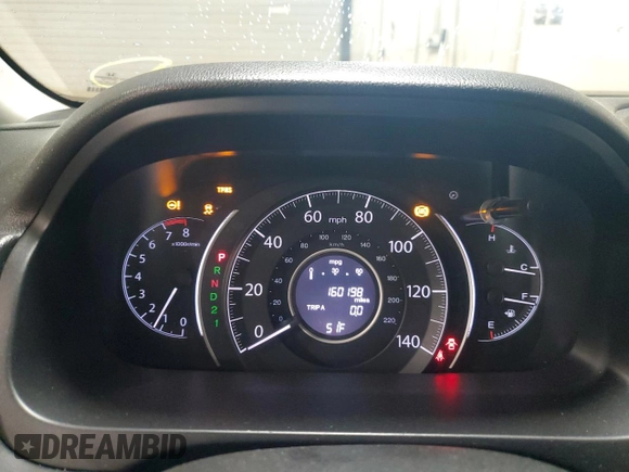 2013 Honda CR-V EX with VIN 2HKRM4H5XDH687063, listed as a Copart auction lot 48879405 with 160,198 mi miles and Salvage Title. Bid and sale history available at carsss.com. Image 9.
