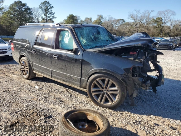 2016 Ford Expedition EL Platinum with VIN 1FMJK1MT8GEF12400, listed as a Copart auction lot 47291385 with 0 mi miles and Salvage Title. Bid and sale history available at carsss.com. Image 4.