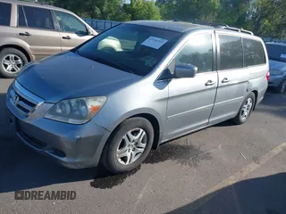 2006 Honda Odyssey EX-L z VIN 5FNRL38766B102432, wystawiony jako IAAI lot #42356315 z przebiegiem 214 261 mil mil oraz . Historia ofert i sprzedaży dostępna na DreamBid. Obrazek 2.