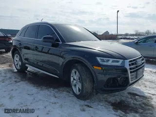 2018 Audi Q5 Premium Plus with VIN WA1BNAFY2J2032333, listed as a IAAI auction lot 41649948 with 119,851 mi miles. Bid and sale history available at carsss.com. Image 1.