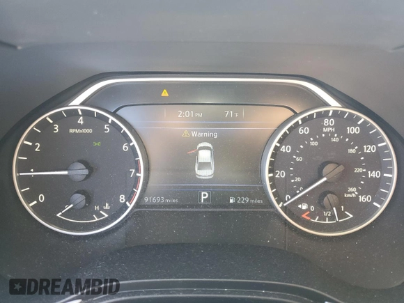 2016 Nissan Maxima S with VIN 1N4AA6AP4GC400769, listed as a Copart auction lot 49777255 with 91,693 mi miles and Salvage Title. Bid and sale history available at DreamBid. Image 9.