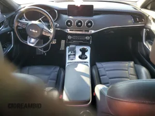 2022 Kia Stinger GT2 with VIN KNAE55LC9N6104515, listed as a Copart auction lot 83811534 with 35,042 mi miles and Salvage Title. Bid and sale history available at DreamBid. Image 8.