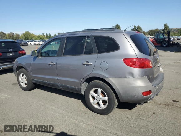 2007 Hyundai Santa Fe GLS with VIN 5NMSG13D27H036016, listed as a Copart auction lot 58763905 with 216,880 mi miles and Clean title. Bid and sale history available at DreamBid. Image 2.