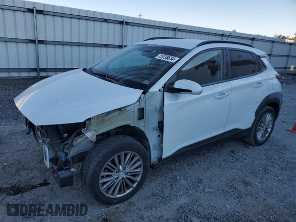 2018 Hyundai Kona SEL with VIN KM8K2CAA2JU130427, listed as a Copart auction lot 75738634 with 110,135 mi miles and Salvage Title. Bid and sale history available at carsss.com. Image 1.
