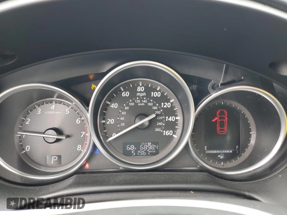 2015 Mazda CX-5 Grand Touring with VIN JM3KE2DY1F0466011, listed as a Copart auction lot 50695165 with 51,967 mi miles and Salvage Title. Bid and sale history available at carsss.com. Image 9.