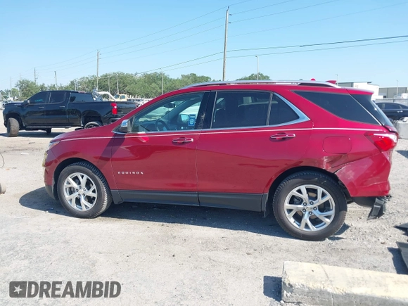 2018 Chevrolet Equinox Premier with VIN 3GNAXMEV1JL332293, listed as a IAAI auction lot 41994696 with 36,910 mi miles. Bid and sale history available at carsss.com. Image 14.