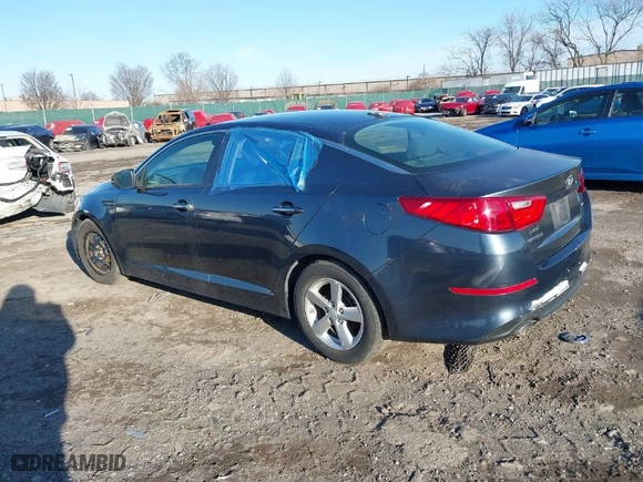 2015 Kia Optima LX with VIN 5XXGM4A75FG394494, listed as a IAAI auction lot 41596274 with 1 mi miles. Bid and sale history available at carsss.com. Image 3.