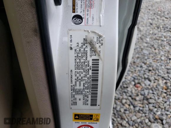2004 Lexus LX 470 with VIN JTJHT00W343547828, listed as a Copart auction lot 48982045 with 196,877 mi miles and Salvage Title. Bid and sale history available at DreamBid. Image 13.
