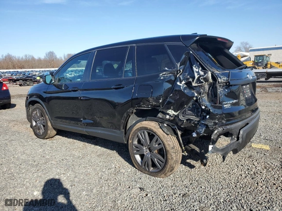 2021 Honda Passport EX-L with VIN 5FNYF8H59MB004250, listed as a Copart auction lot 82094584 with 63,205 mi miles and Salvage Title. Bid and sale history available at carsss.com. Image 2.