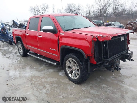 2018 GMC Sierra 1500 SLT with VIN 3GTU2NEC7JG444615, listed as a IAAI auction lot 41097447 with 151,571 mi miles. Bid and sale history available at carsss.com. Image 1.