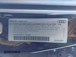2016 Audi A3 z VIN WAUA7HFF4G1106740, wystawiony jako IAAI lot #41001855 z przebiegiem 155 144 mil mil oraz . Historia ofert i sprzedaży dostępna na DreamBid. Obrazek 9.