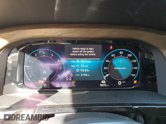 2024 Volkswagen Atlas SE with VIN 1V2JR2CA1RC598507, listed as a Copart auction lot 52904865 with 9,075 mi miles and Salvage title. Bid and sale history available at DreamBid. Image 9.