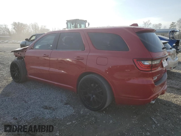 2018 Dodge Durango R/T with VIN 1C4SDHCT2JC327906, listed as a Copart auction lot 48379505 with 61,126 mi miles and Salvage title. Bid and sale history available at DreamBid. Image 2.