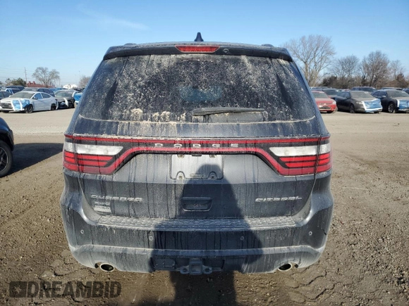 2014 Dodge Durango Citadel with VIN 1C4SDJET1EC468668, listed as a Copart auction lot 44386285 with 83,192 mi miles and Salvage Title. Bid and sale history available at DreamBid. Image 6.